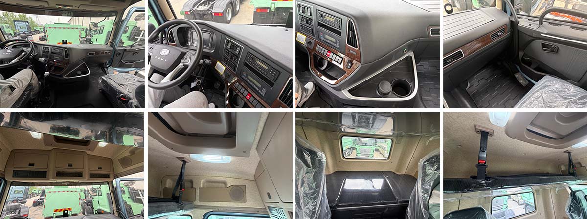 Grey H9 6 × 4 diesel tractor Máy kéo diesel H9 6×4 màu xám