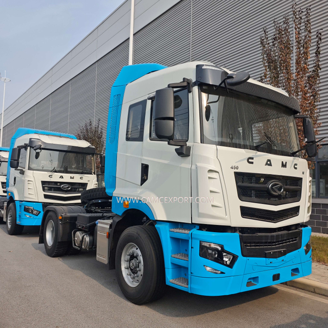 2026 Mẫu Mới Bán Chạy CAMC Diesel Hạng Nặng Sky-Blue & White High Roof 4x2 Xe Đầu Kéo Tay Lái Bên Trái