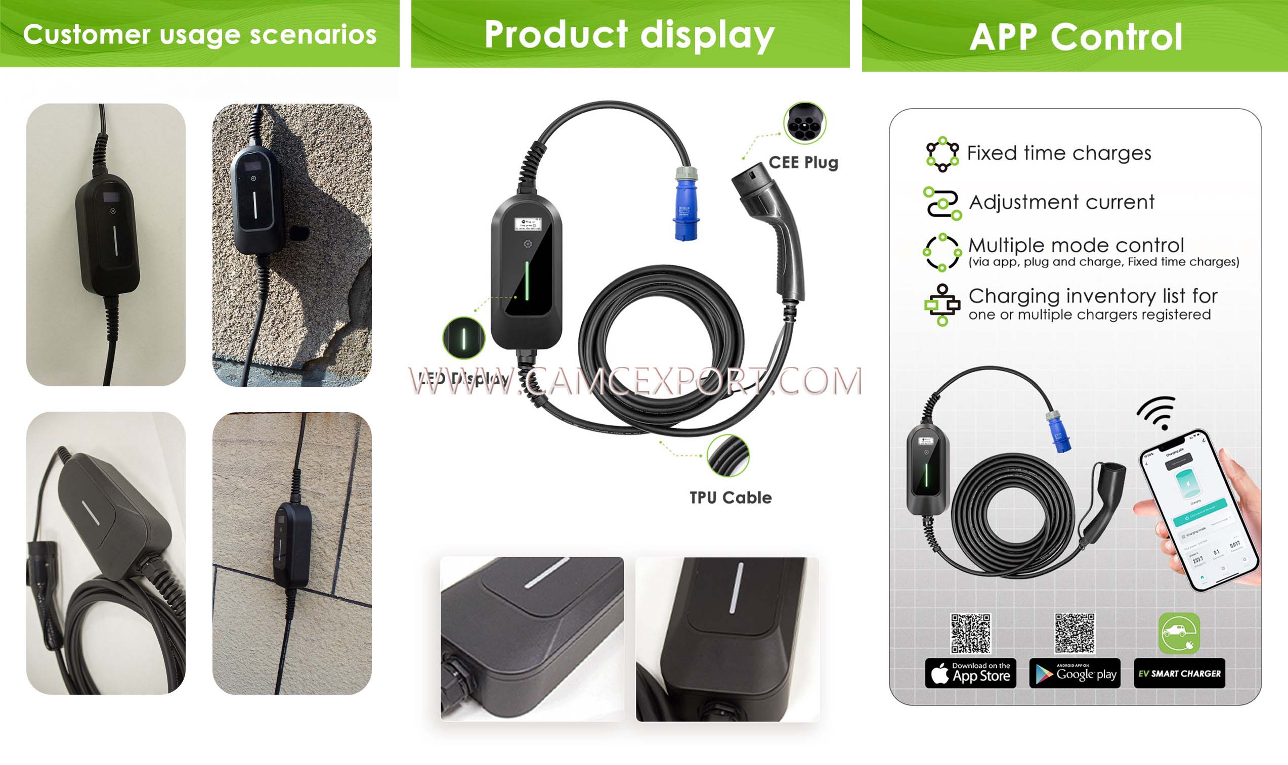 Giới thiệu về bộ sạc xe điện cầm tay AC 7kw