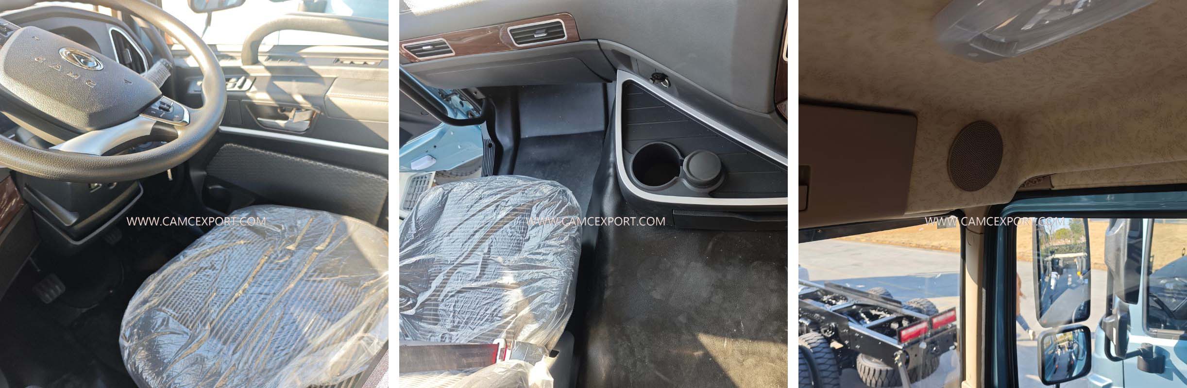 Nội thất xe ben diesel CAMC H7 8&times;4