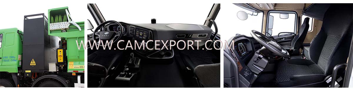 Nội thất xe ben điện CAMC M5 8&times;4