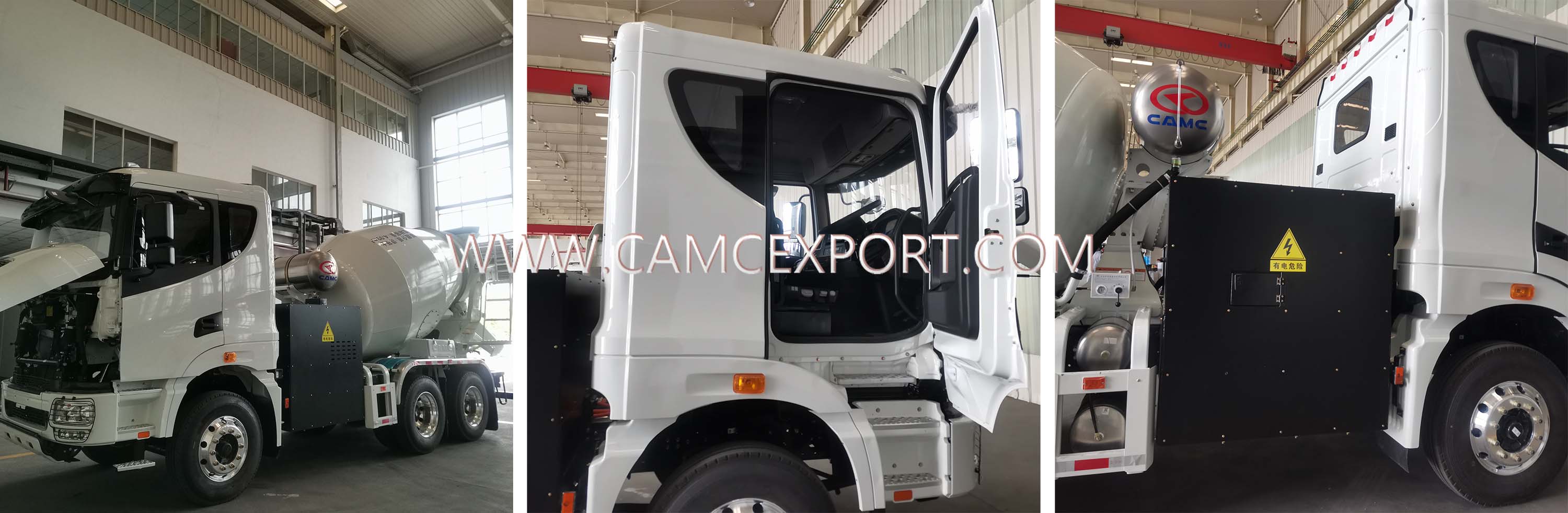 Chi tiết xe trộn điện CAMC 6 X 4